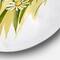 Designart - White Meadow Flowers - Traditional Metal Circle Wall Art